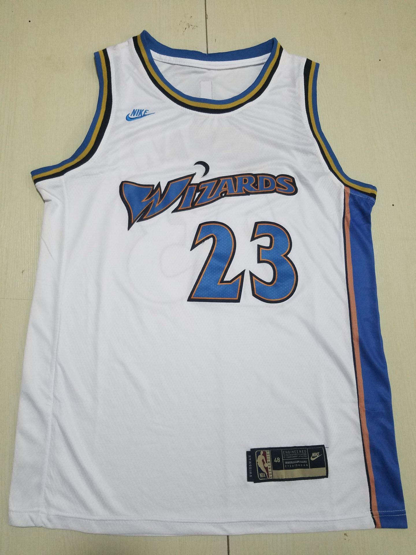 Men Washington Wizards 23 Jordan White 2022 Nike NBA Jersey